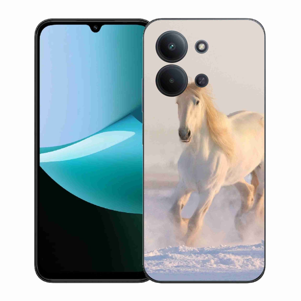 Gélový kryt mmCase na Xiaomi Redmi 15C 4G (171mm)/Poco C85 4G (171mm) - kôň v snehu