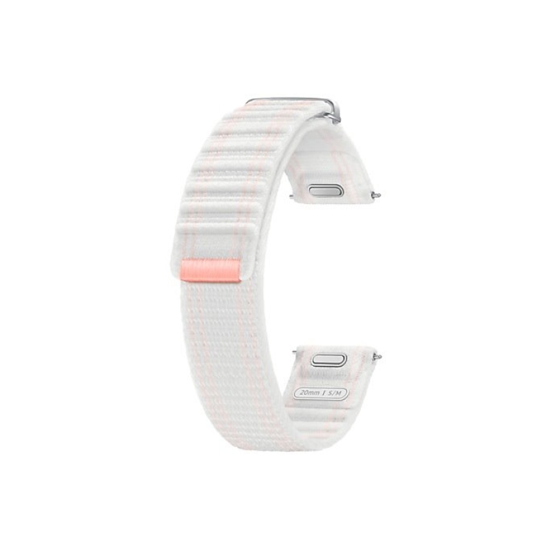 ET-SVL30SWE Samsung Galaxy Watch 4/5/6/7 Textilný Remienok 20mm S/M Pink/White