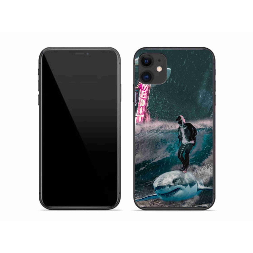 Gélový kryt mmCase na iPhone 11 - žralok