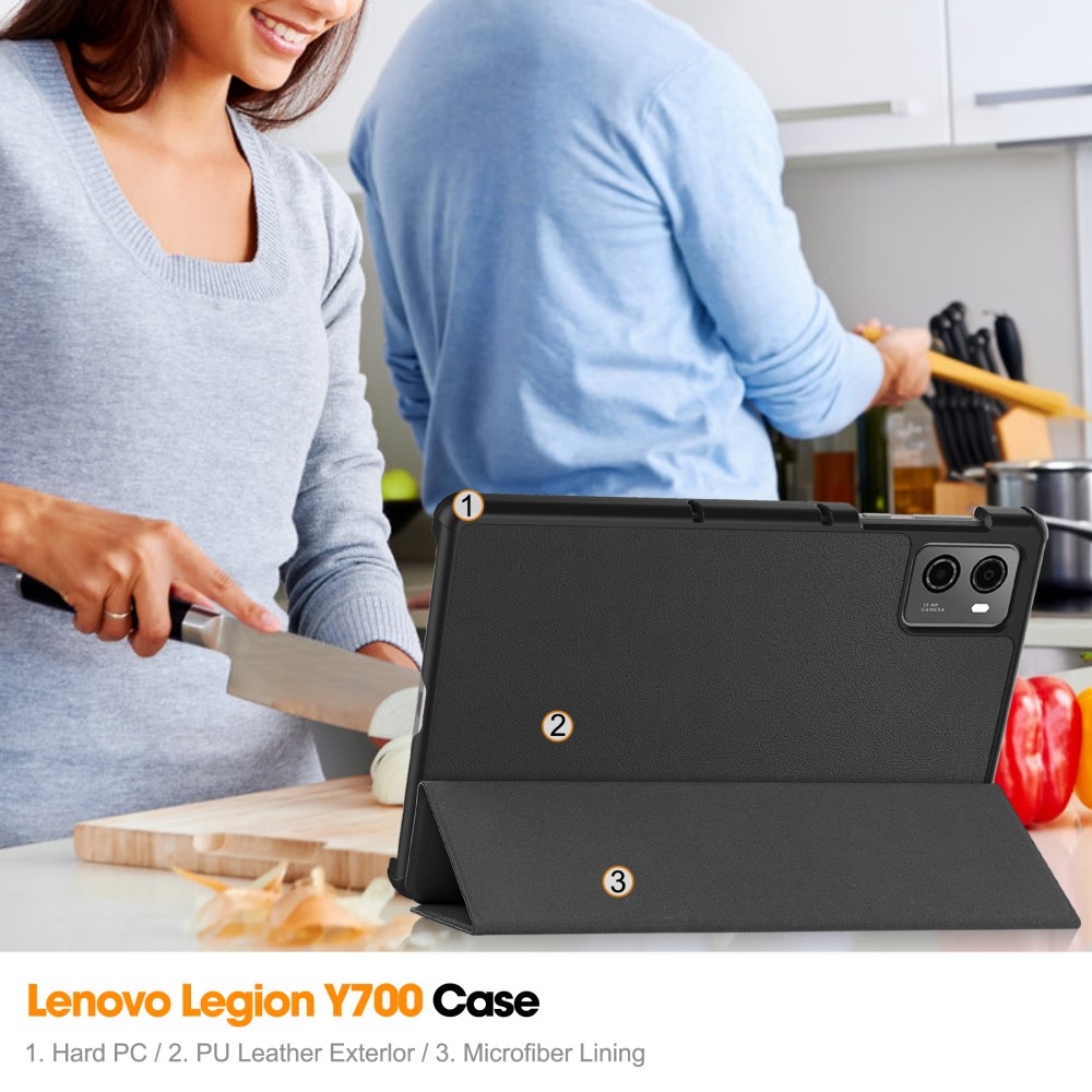Case chytré zatváracie púzdro na tablet Lenovo Legion Tab 8.8 (2. Gen.) - čierne