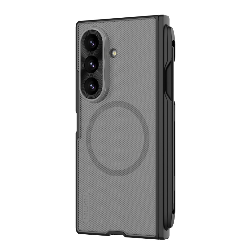 Nillkin Super Frosted FOLD Magnetic Pen Slot – zadný kryt pre Samsung Galaxy Z Fold 8 Ultra, priehľadný, čierny
