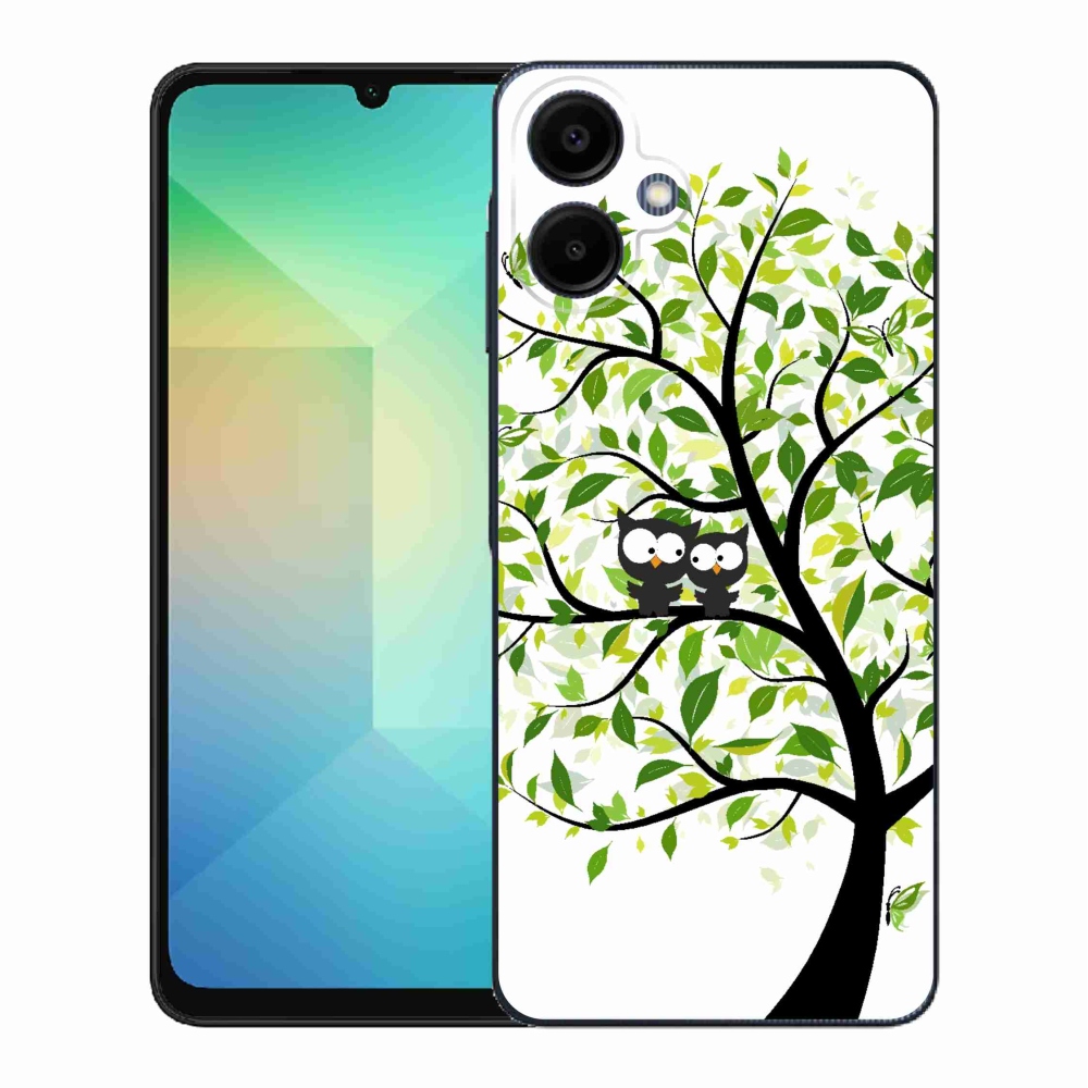 Gélový kryt mmCase na Samsung Galaxy A06 4G - malej sovy na strome