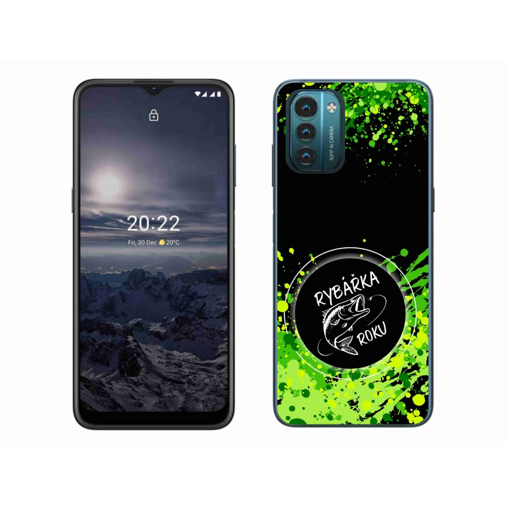 Gélový kryt mmCase na Nokia G11/G21 - rybárka roka čierne pozadie