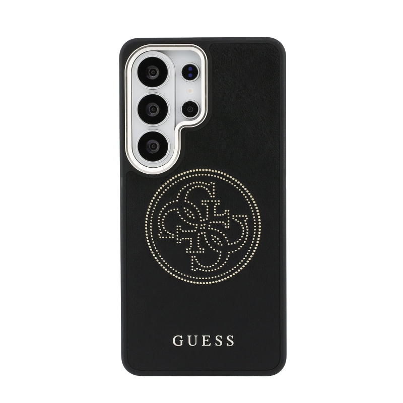 Guess PU perforovaný zadný kryt s logom 4G pre Samsung Galaxy S26 Ultra Black