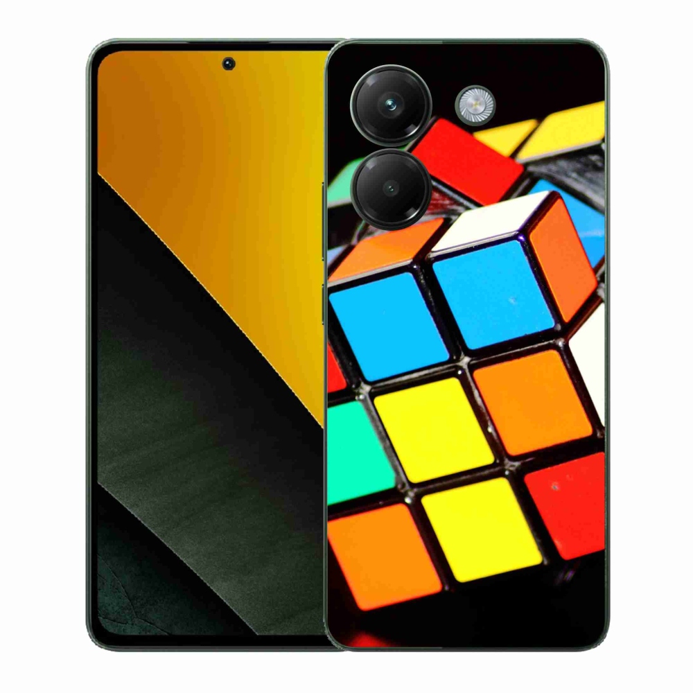 Gélový kryt mmCase na Xiaomi Poco M7 Pro 5G - rubikova kocka