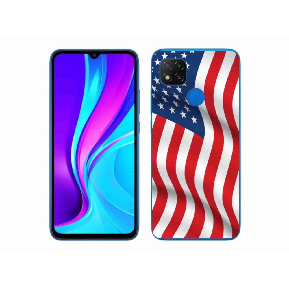 Gélový kryt mmCase na mobil Xiaomi Redmi 9C - USA vlajka