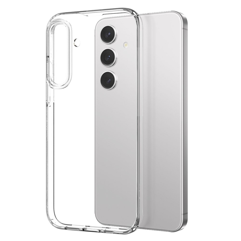 NORTHJO priehľadný gélový obal + tvrdené sklo na Samsung Galaxy S24 - priehľadný