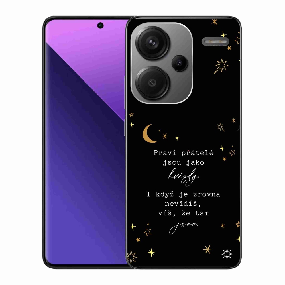 Gélový kryt mmCase na Xiaomi Redmi Note 13 Pro+ 5G - citát 6 čierne pozadie