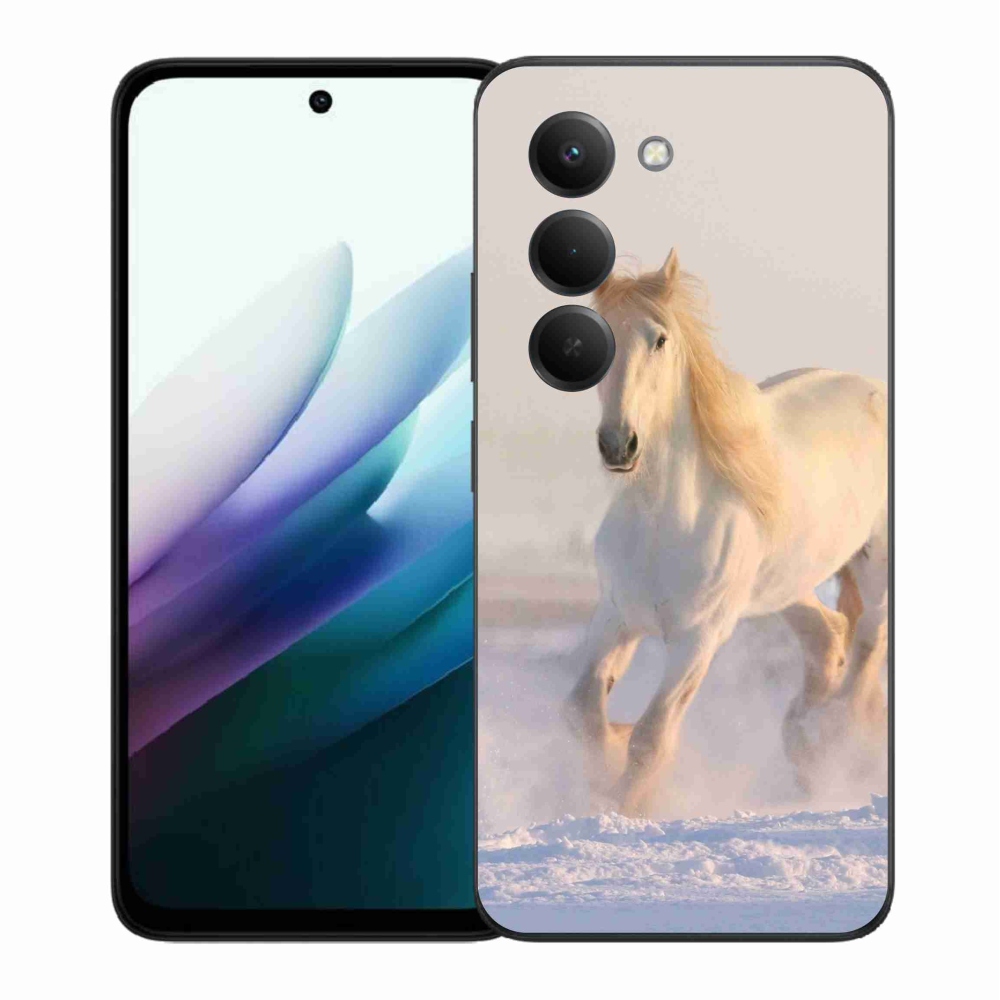 Gélový kryt mmCase na Xiaomi Redmi 15 4G/5G (171mm) - kôň v snehu