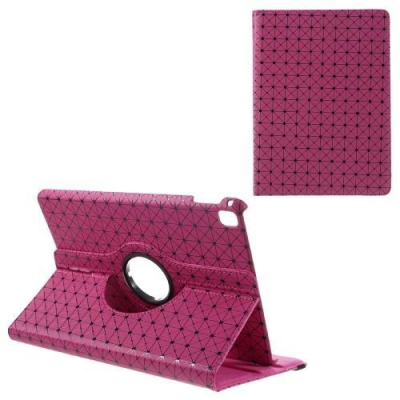 Diagonal PU kožené puzdro s polohovaním na iPad Pro 9.7 - rose