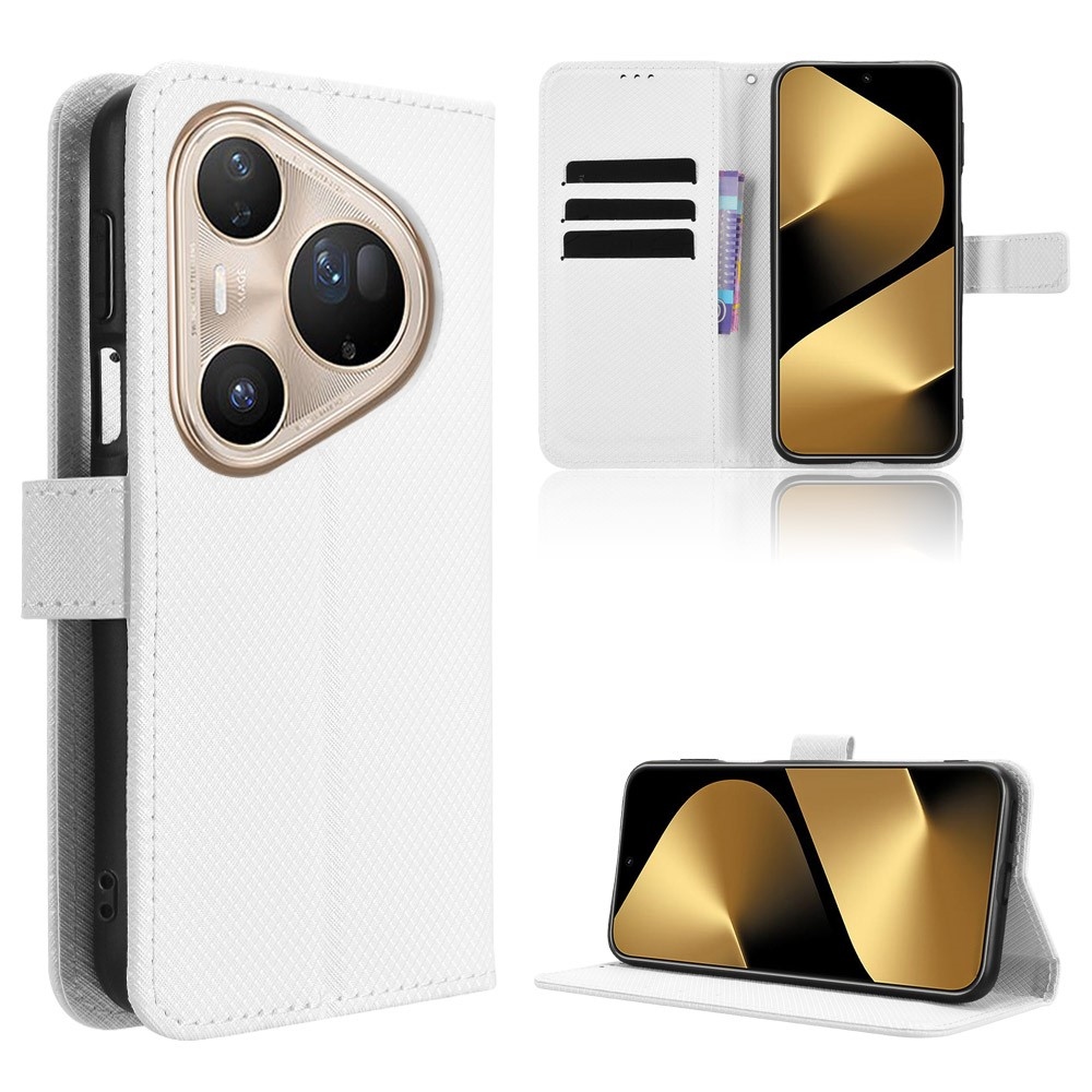 Diamond knižkové puzdro na Huawei Pura 80 Pro - biele