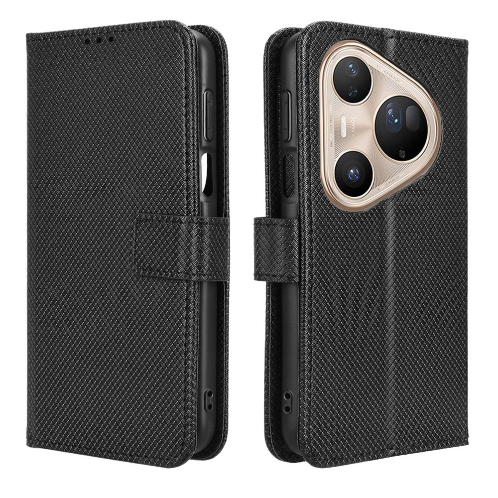 Diamond knižkové puzdro na Huawei Pura 80 Pro - čierne