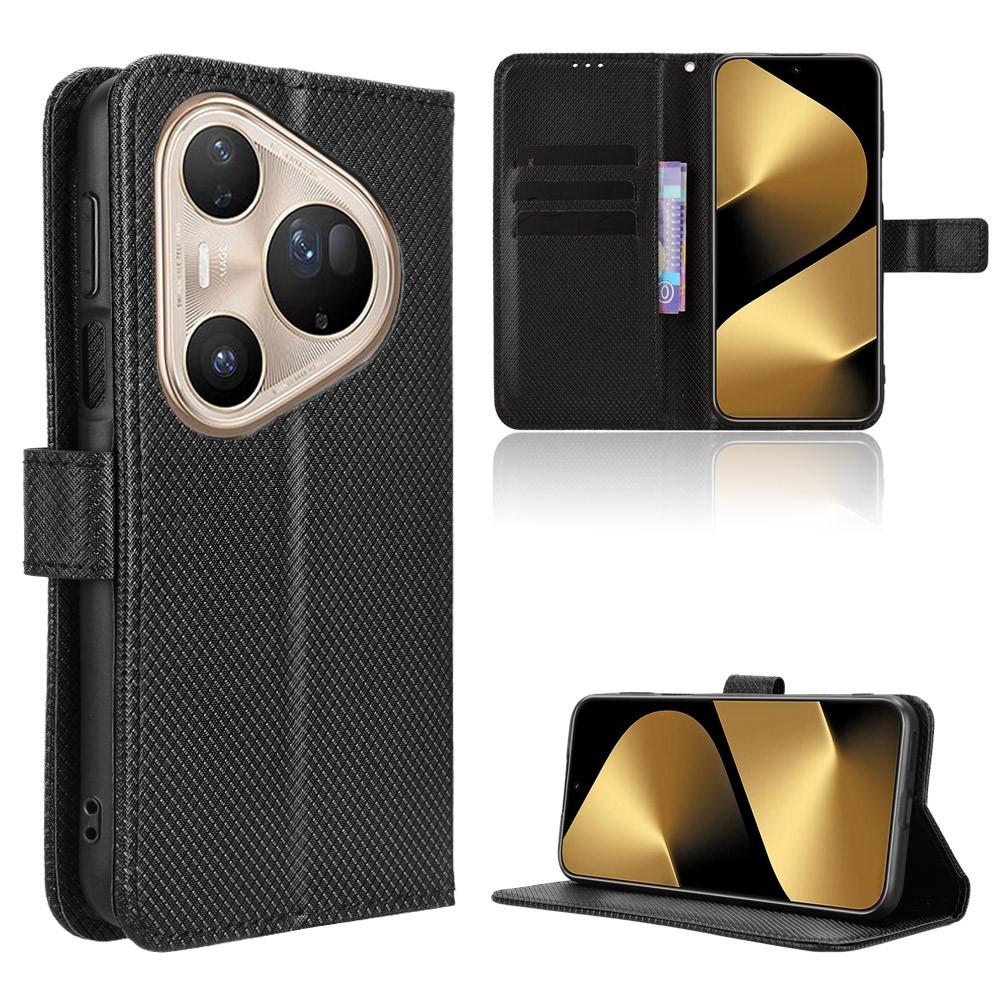 Diamond knižkové puzdro na Huawei Pura 80 Pro - čierne