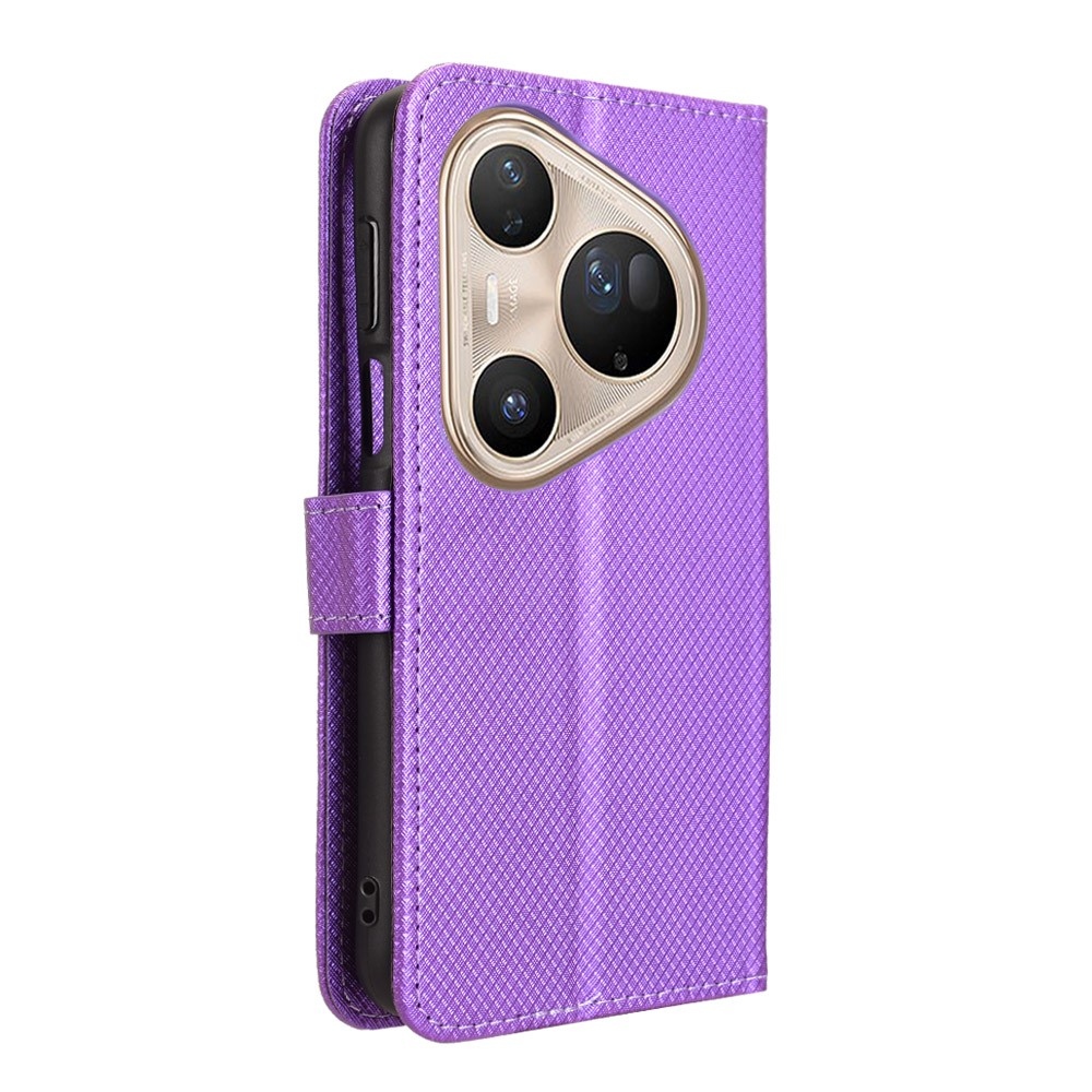 Diamond knižkové puzdro na Huawei Pura 80 Pro - fialové