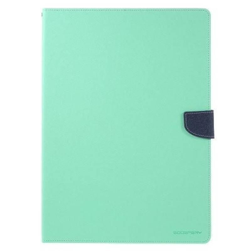 Diary PU kožené puzdro na iPad Pro 12.9 - cyan