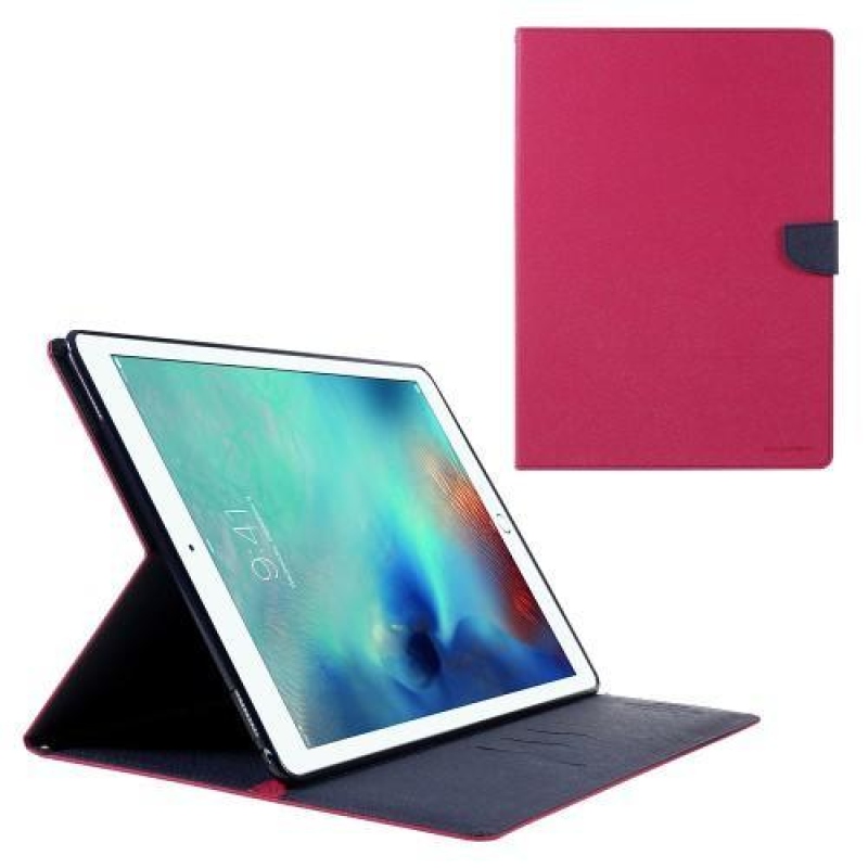 Diary PU kožené puzdro na iPad Pro 12.9 - rose