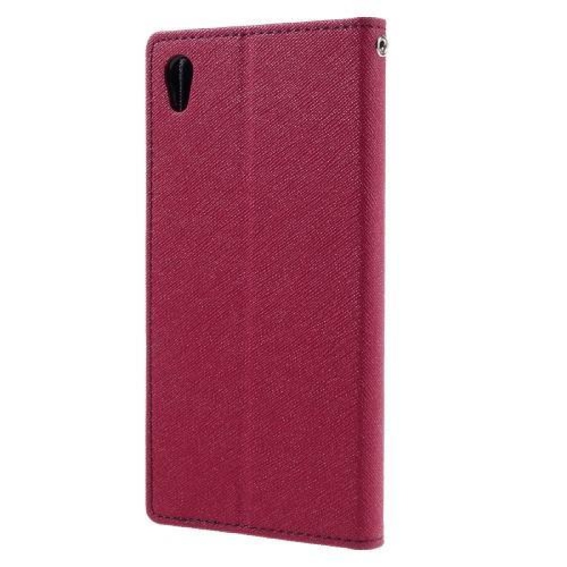 Diary PU kožené puzdro pre mobil Sony Xperia XA Ultra - rose