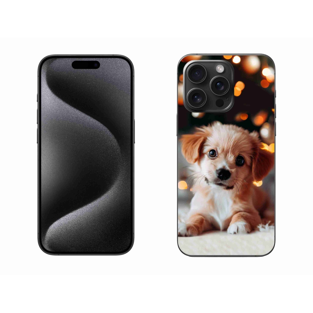 Gélový kryt mmCase na iPhone 15 Pro Max - šteniatko