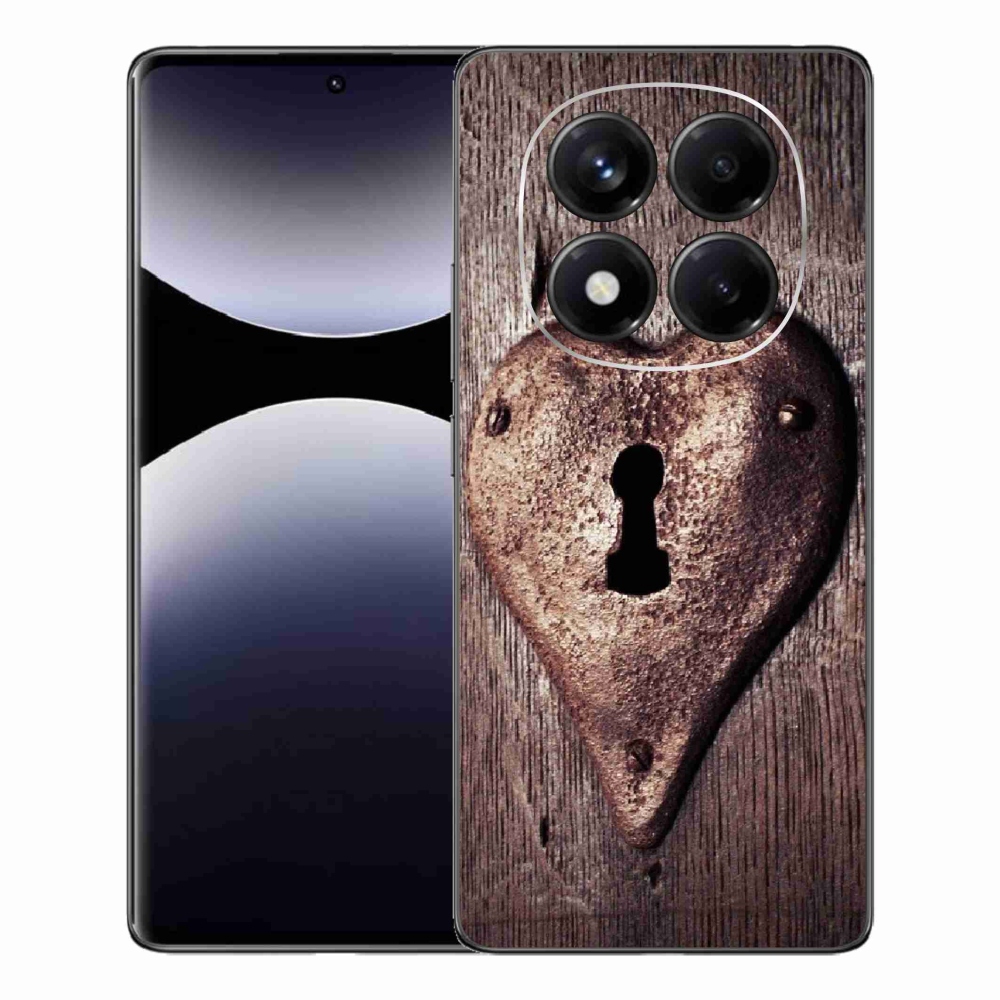 Gélový kryt mmCase na Xiaomi Redmi Note 14 Pro - zámok v tvare srdca