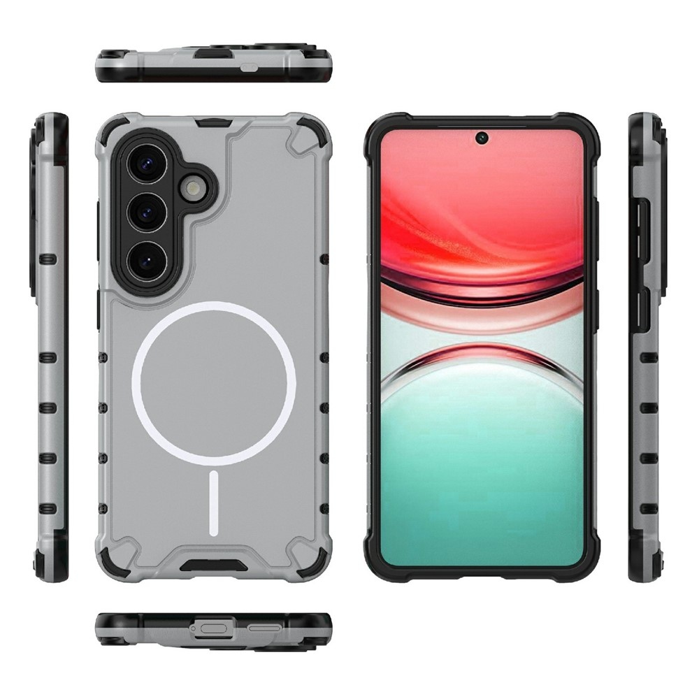 Dissi odolný kryt s podporou MagSafe na Samsung Galaxy S26/S26 Pro - svetlosivý