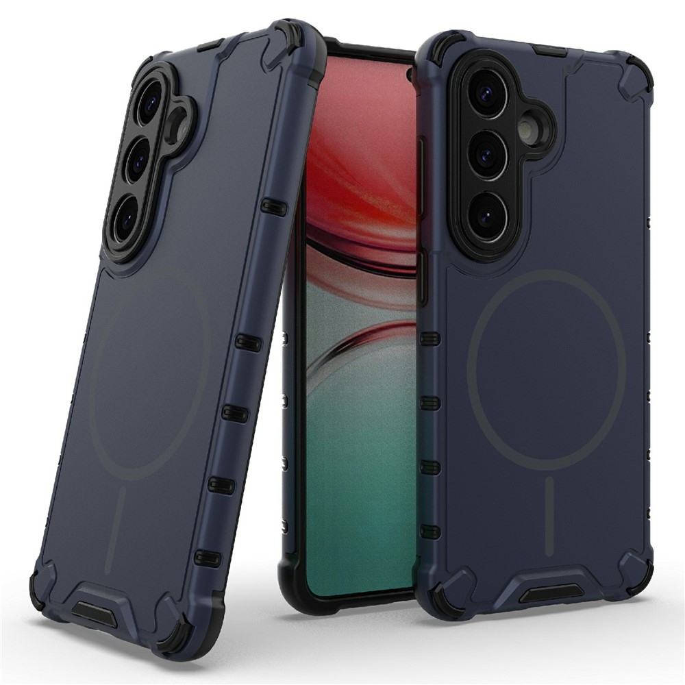 Dissi odolný kryt s podporou MagSafe na Samsung Galaxy S26/S26 Pro - tmavomodrý