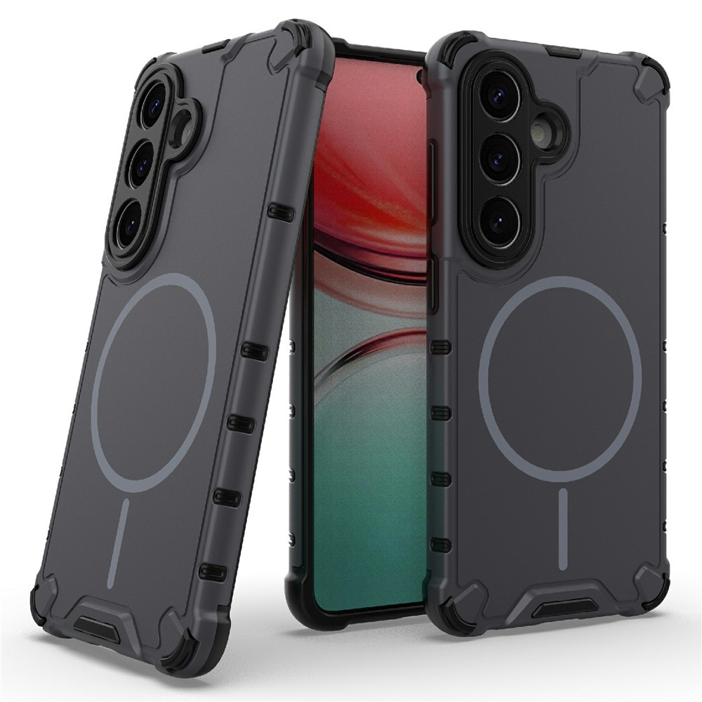 Dissi odolný kryt s podporou MagSafe na Samsung Galaxy S26/S26 Pro - tmavosivý