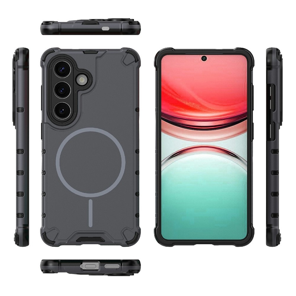 Dissi odolný kryt s podporou MagSafe na Samsung Galaxy S26/S26 Pro - tmavosivý