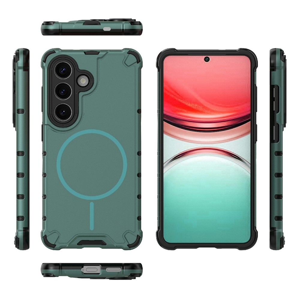 Dissi odolný kryt s podporou MagSafe na Samsung Galaxy S26/S26 Pro - zelený