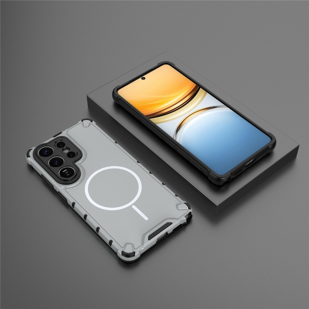 Dissi odolný kryt s podporou MagSafe na Samsung Galaxy S26 Ultra - svetlosivý