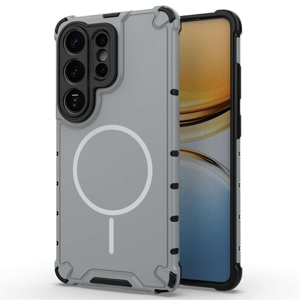 Dissi odolný kryt s podporou MagSafe na Samsung Galaxy S26 Ultra - svetlosivý