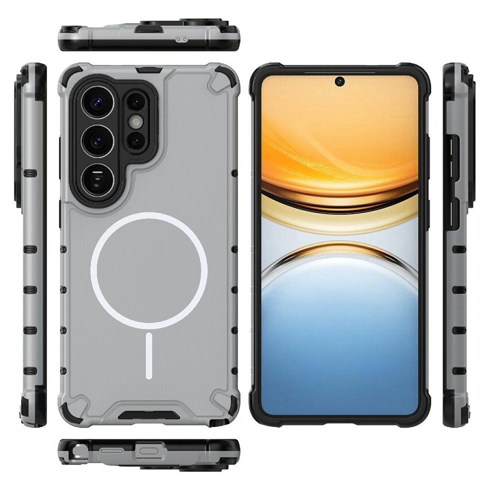 Dissi odolný kryt s podporou MagSafe na Samsung Galaxy S26 Ultra - svetlosivý