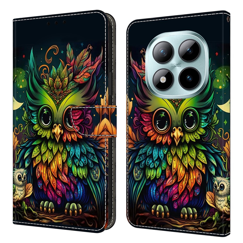 Distinct knižkové puzdro na Xiaomi Poco M8 5G/Redmi Note 15 5G/Note 15 4G - farebná sova