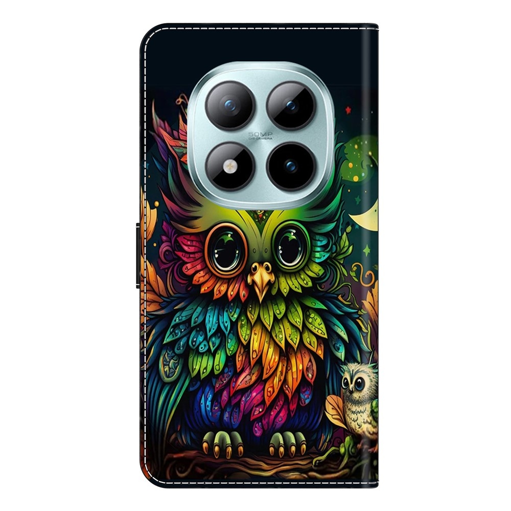 Distinct knižkové puzdro na Xiaomi Poco M8 5G/Redmi Note 15 5G/Note 15 4G - farebná sova