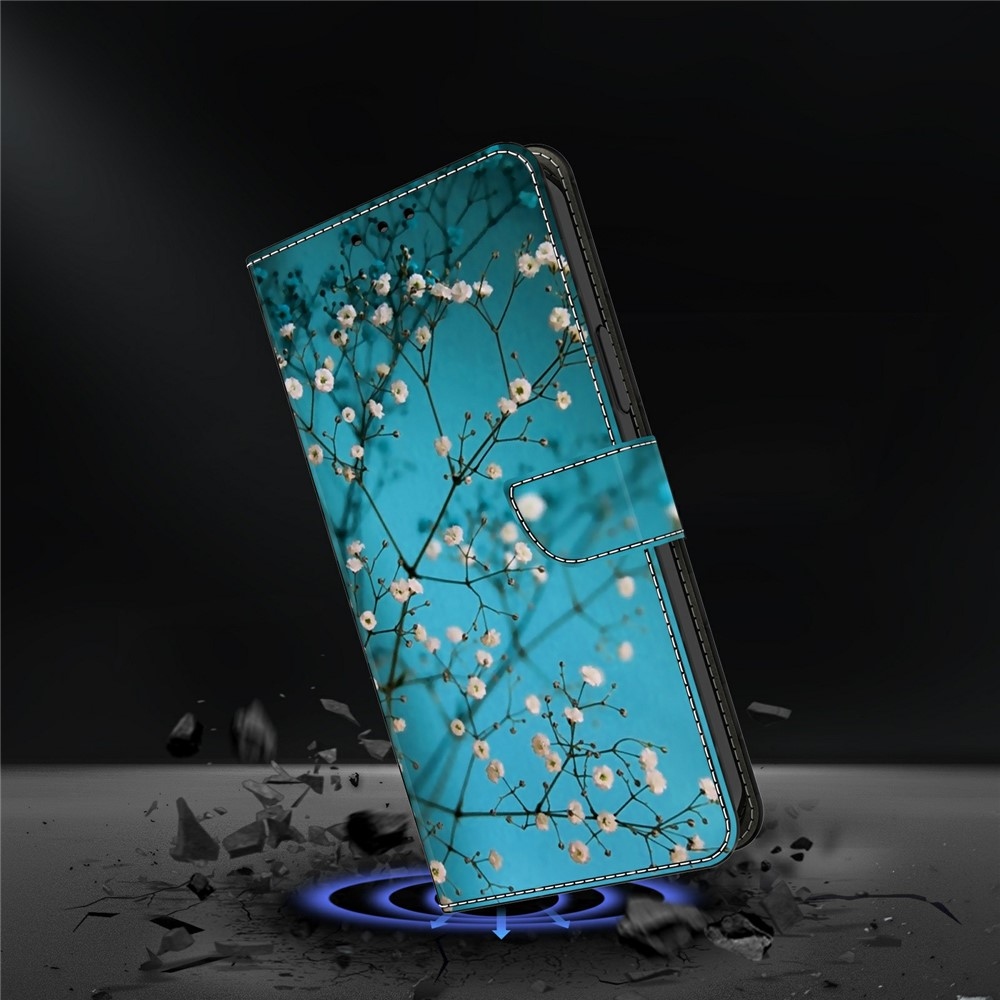 Distinct knižkové púzdro na Xiaomi Poco M8 5G/Redmi Note 15 5G/Note 15 4G - biele kvety