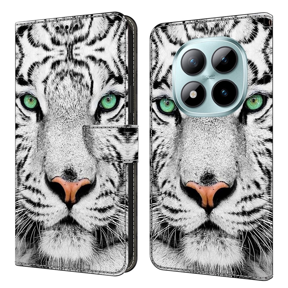 Distinct knižkové púzdro na Xiaomi Poco M8 5G/Redmi Note 15 5G/Note 15 4G - biely tiger