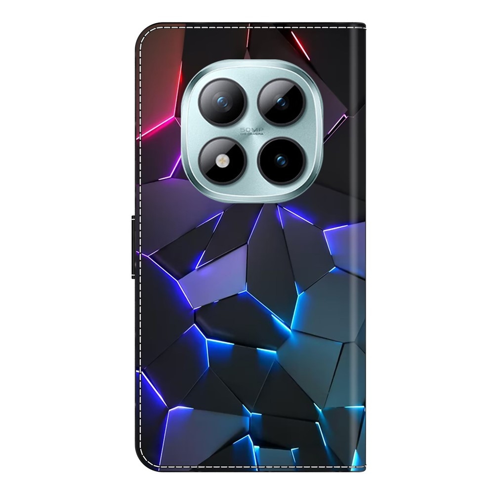 Distinct knižkové puzdro na Xiaomi Poco M8 5G/Redmi Note 15 5G/Note 15 4G - neónové praskliny 1