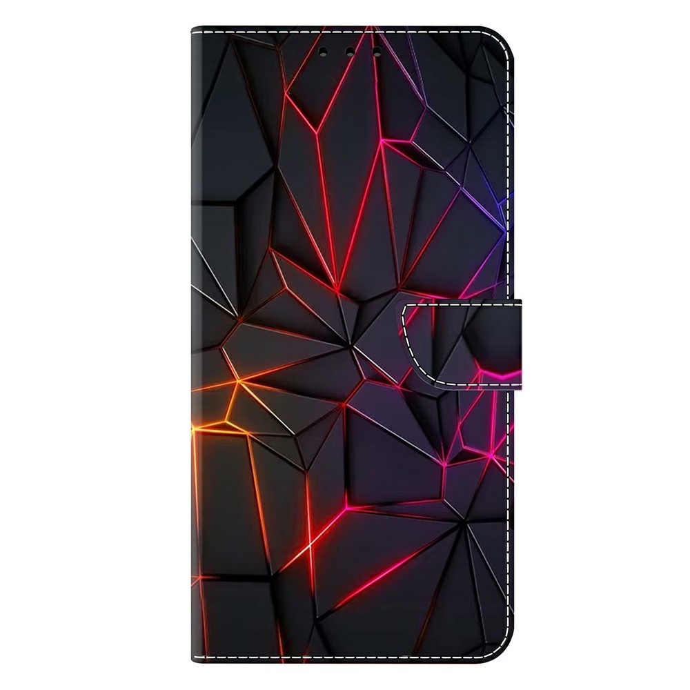 Distinct knižkové puzdro na Xiaomi Poco M8 5G/Redmi Note 15 5G/Note 15 4G - neónové praskliny