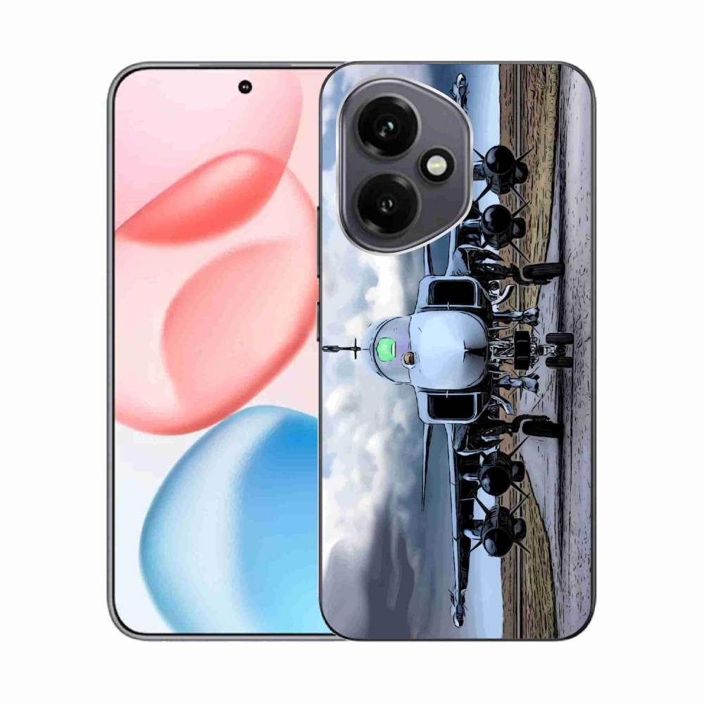 Gélový kryt mmCase na Honor 400 - vojenské lietadlo
