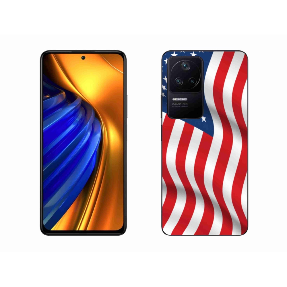 Gélový kryt mmCase na mobil Xiaomi Poco F4 - USA vlajka