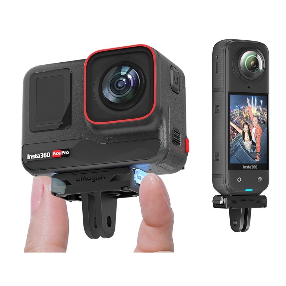 AMAGISN magnetický rýchloupínací adaptér pre Insta360 X5, Ace Pro 2, Ace Pro a Ace