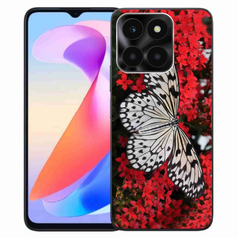 Gélový kryt mmCase na Honor X6a - čiernobiely motýľ 1