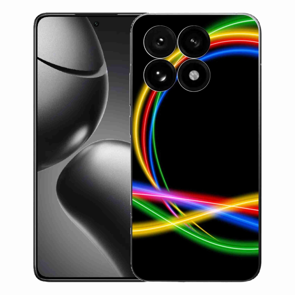 Gélový kryt mmCase na Xiaomi 15T - neónové kruhy