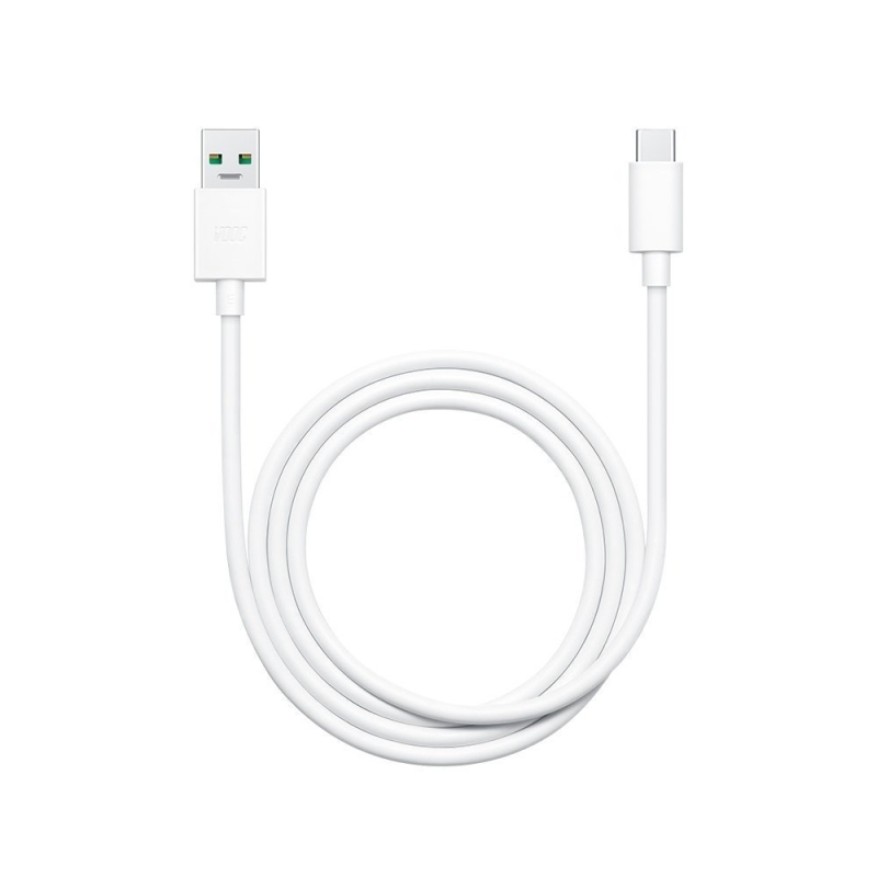 DL129 OPPO USB-C Dátový Kábel Fast Charge 65W 1m White (Bulk)