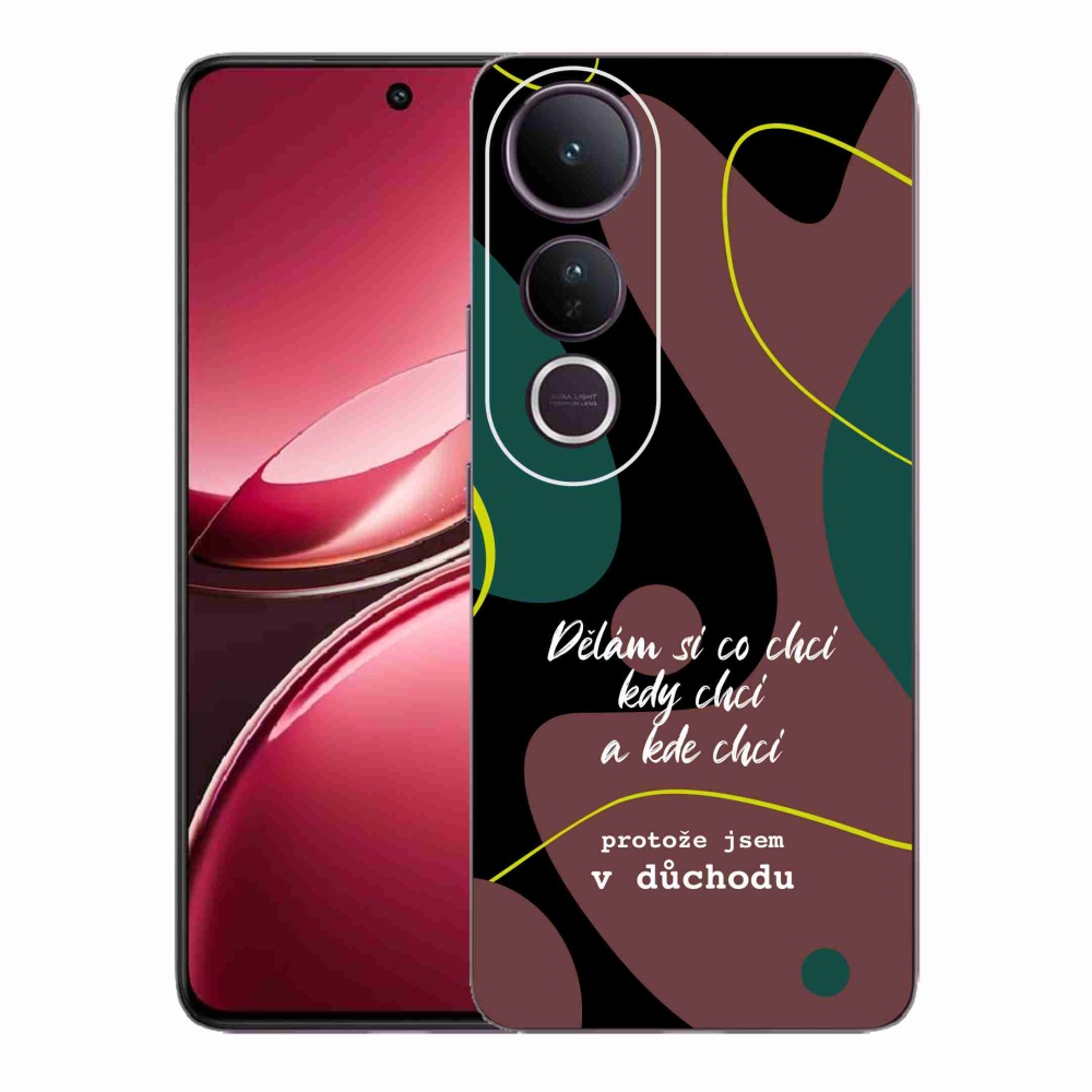 Gélový kryt mmCase na Vivo V50 Lite 4G/5G - vtipný text 10 čierne pozadie