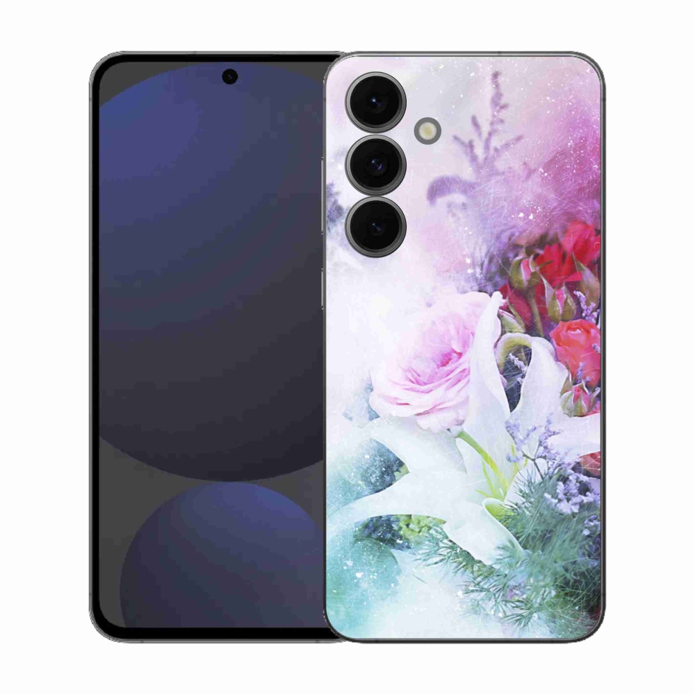 Gélový kryt mmCase na Samsung Galaxy S25 FE - kvety 4