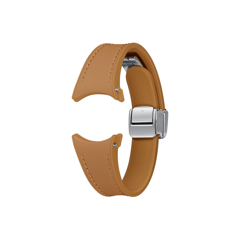 ET-SHR93SDE Samsung Galaxy Watch 6/6 Classic D-Buckle Leather Strap (Vegan) S/M Camel