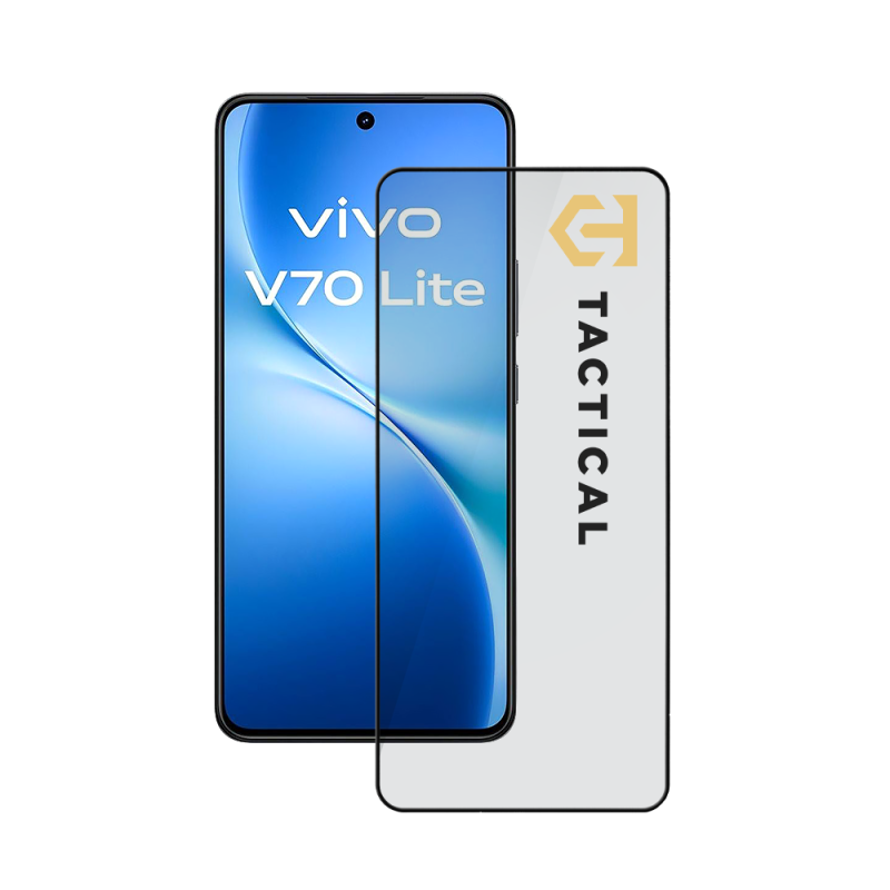 Taktické sklo Tactical Glass Shield 5D pre Vivo V70 Lite – čierne
