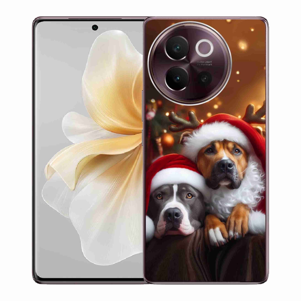 Gélový kryt mmCase na Vivo V40 Lite 5G - vianočné psy