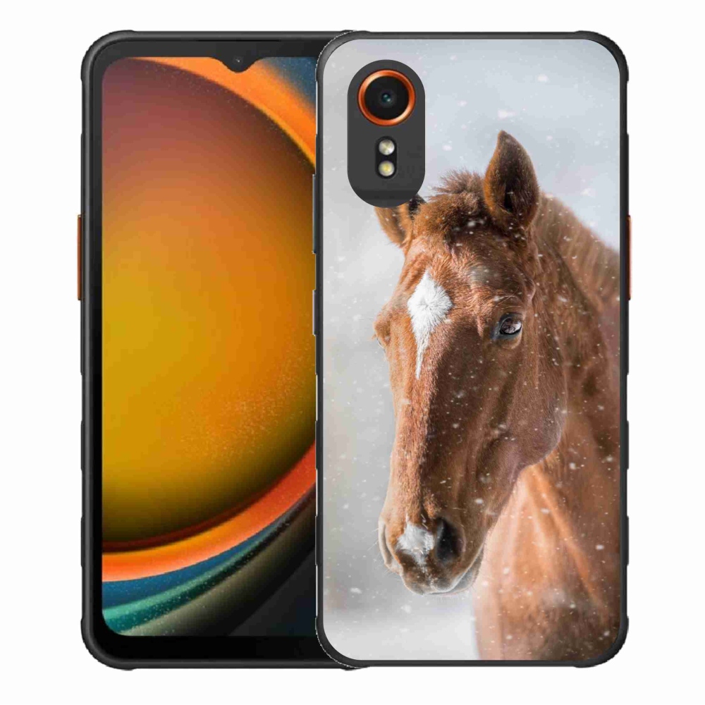 Gélový kryt mmCase na Samsung Galaxy Xcover 7 - hnedý kôň 2