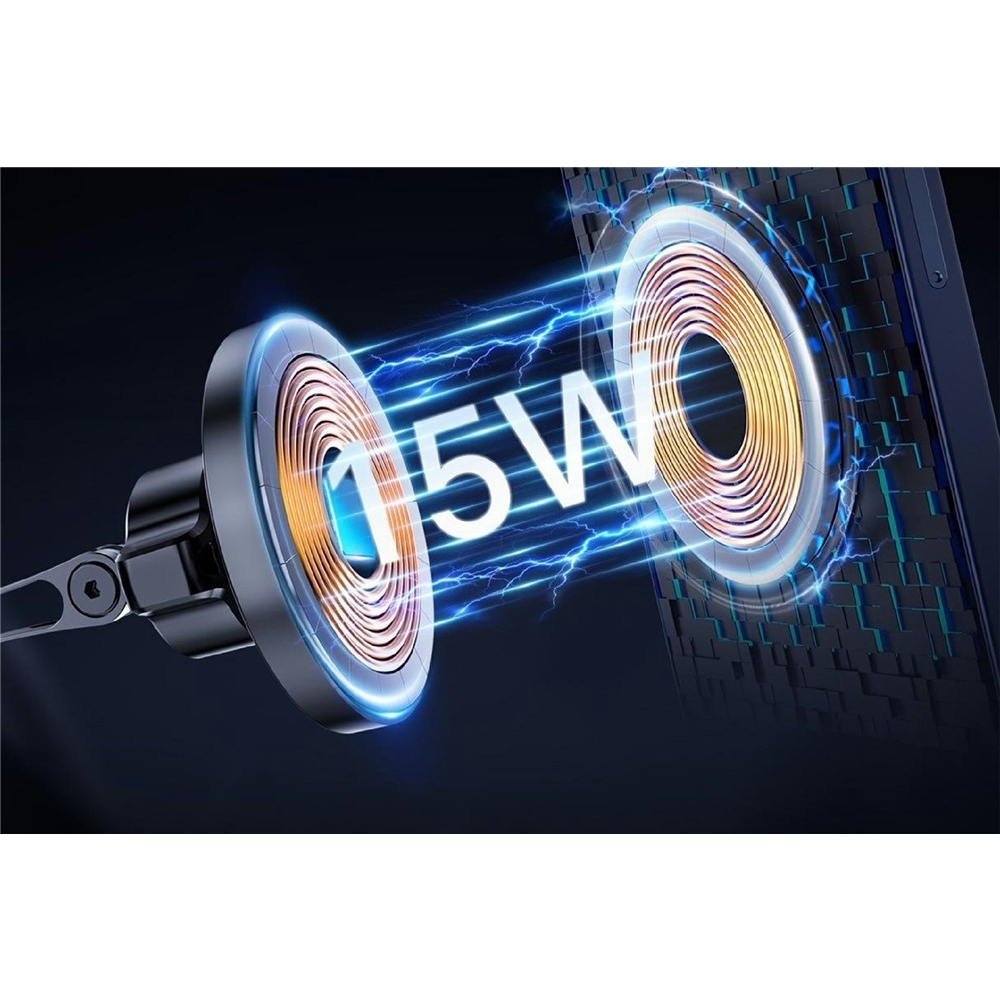 AKD255 magnetický držiak do auta s bezdrôtovým nabíjaním 15 W